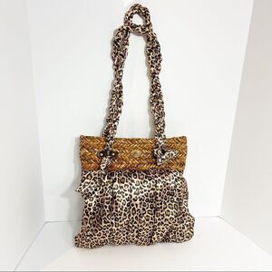 Leopard Print Cappelli Straworld bag